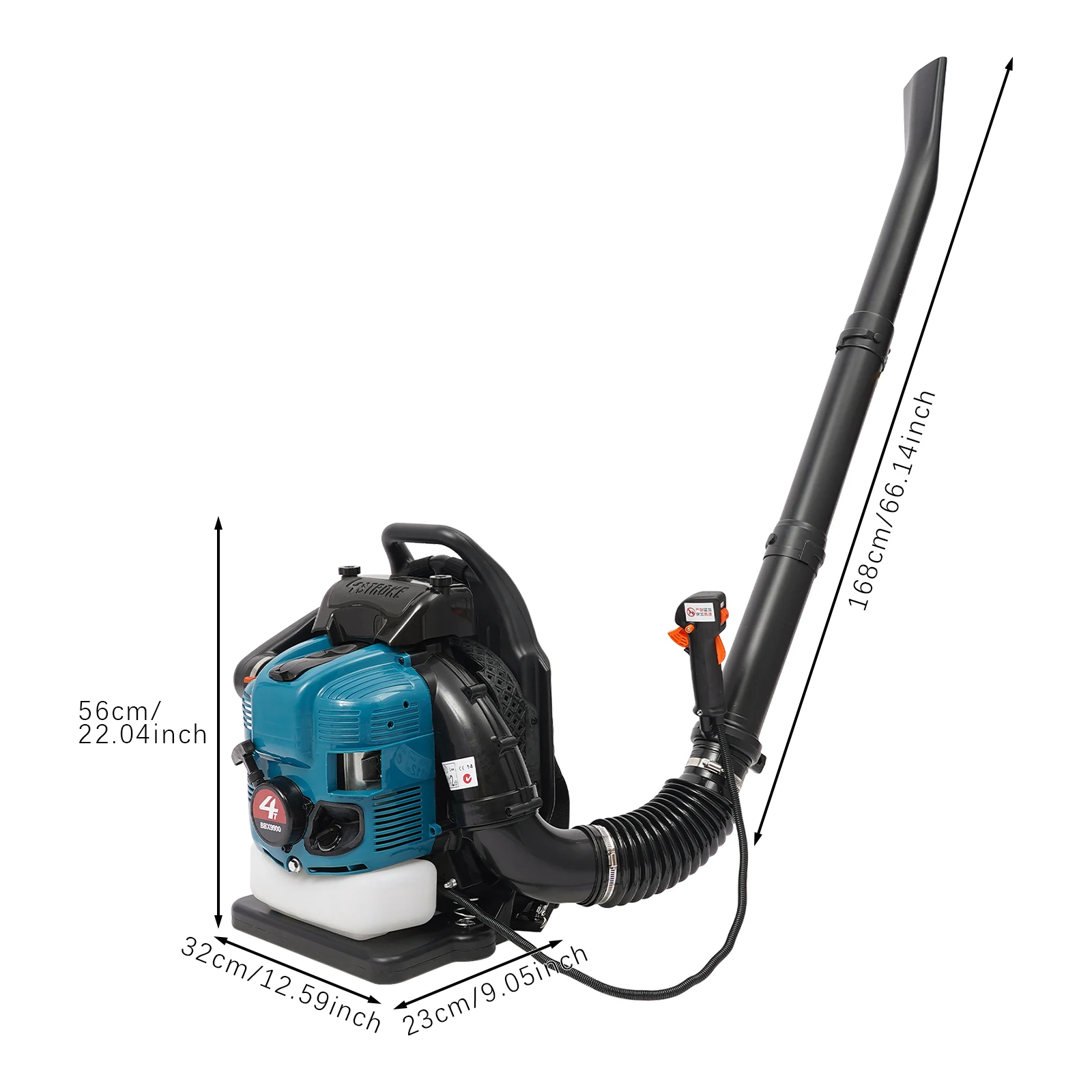 Power Tools Yard - Souffleur à dos à essence 75,6