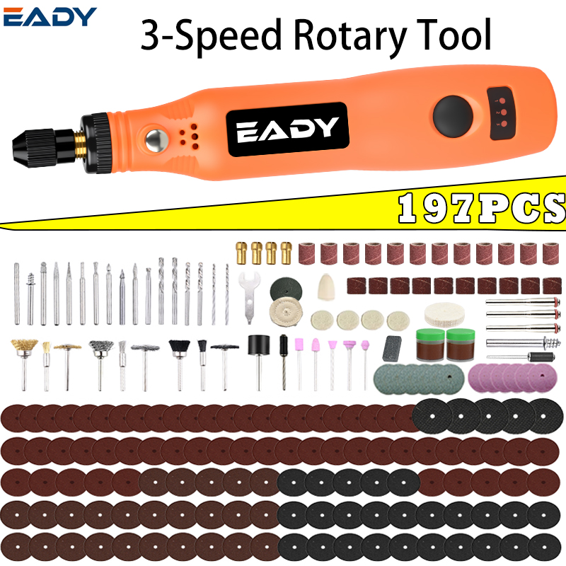 Power Tools Jobs - Kit d'outils rotatifs sans fil USB