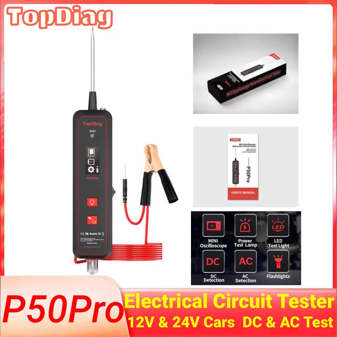 Power Tools Pro - Topdiag-Testeur de circuit automobile P50 Pro,