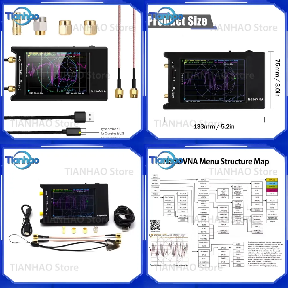 Analyseur d'antenne Nano VNA-H - Power Tools Vector avis et prix