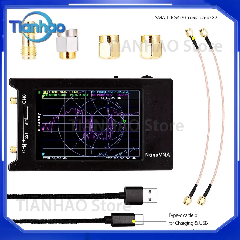 NanoVNA-H4 pour analyseur d'an - Power Tools Vector avis et prix