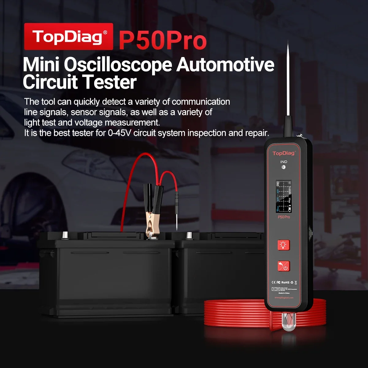 Oscilloscope miniature Topdiag - Power Tools Pro avis et prix